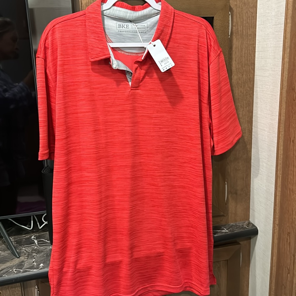 New Men’s BKE Polo Button Down Shirt